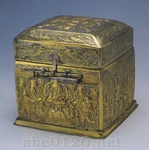 銀銭金仏菩薩像函