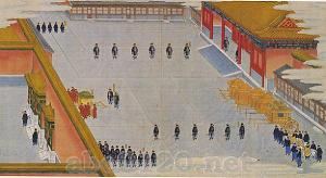 光緒大婚図冊「冊立奉迎図」（1）